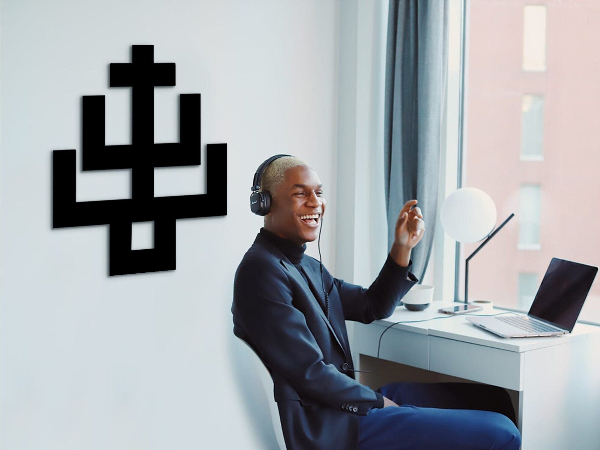 Adinkra Symbol Wood Wall Art: African Home Decor