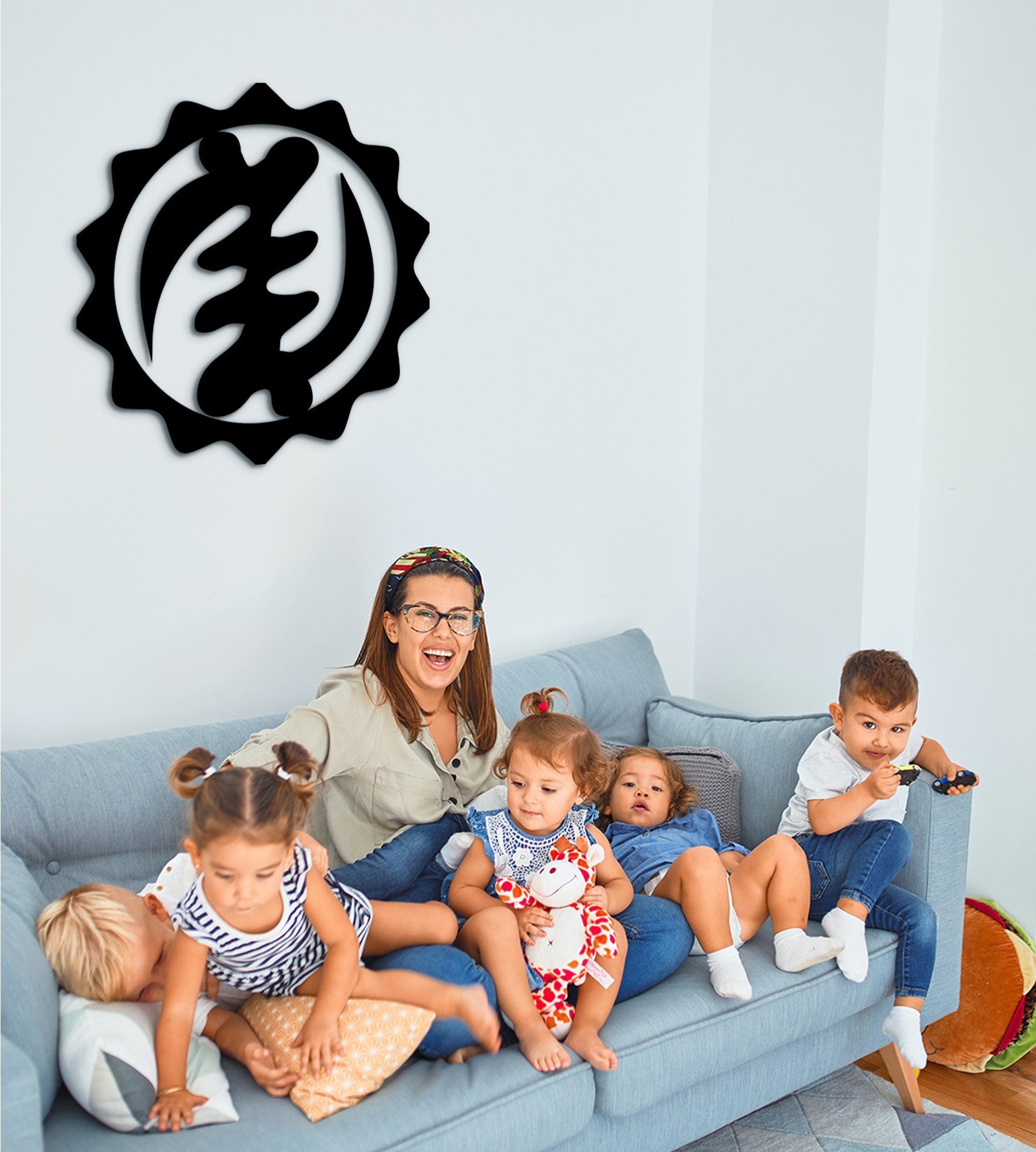 Gye Nyame Symbol Wall Decor: Adinkra Ghana God Sign