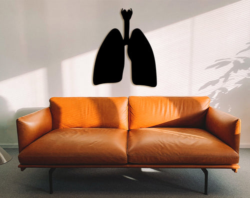 3D Lungs Anatomy Wood Wall Art: Medical Gift, Office Decor