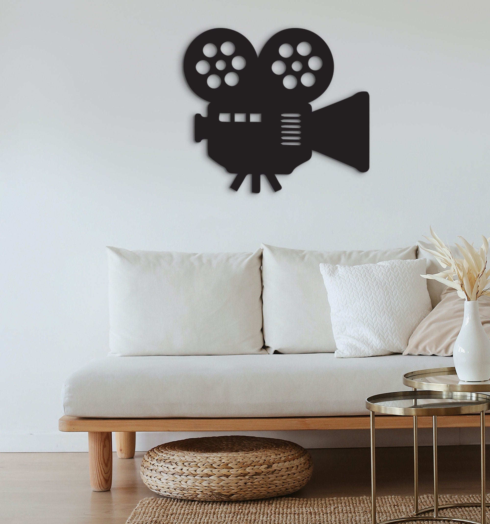 Personalized Camera Wall Art: Photographer Gift, Monogram Wood Sign