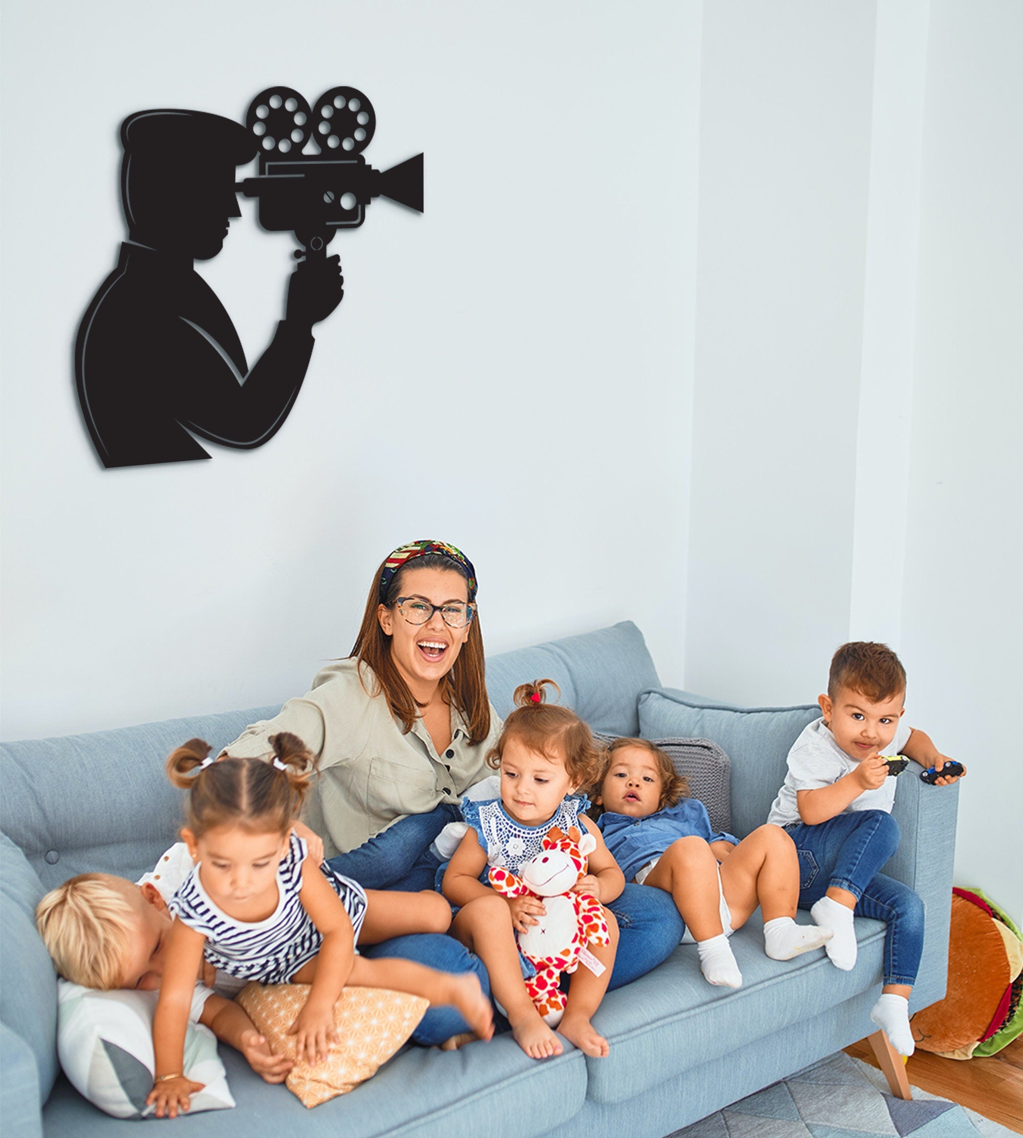 Photographer Wood Sign: 3D Camera Wall Art Decor