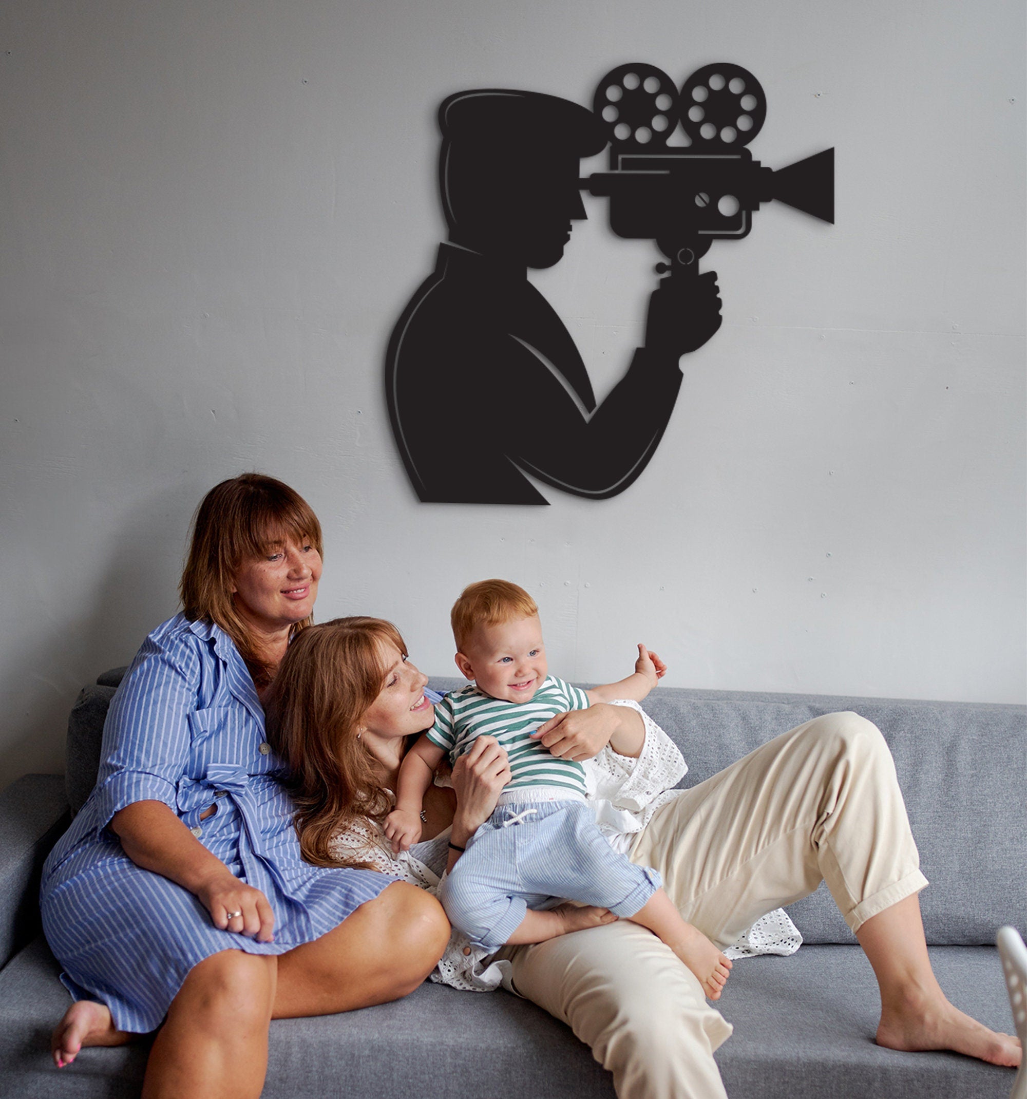 Photographer Wood Sign: 3D Camera Wall Art Decor