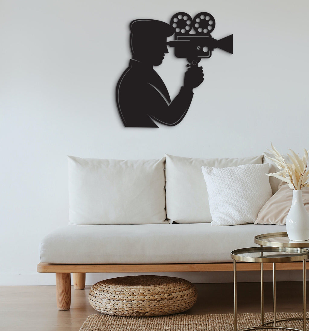 Photographer Wood Sign: 3D Camera Wall Art Decor