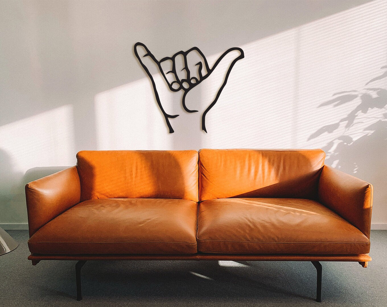 Shaka Sign Wood Wall Decor: Hawaii Gesture Art