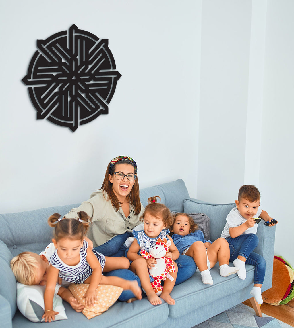 Kufic Wall Art: Laser Cut Islamic Calligraphy, 3D Shadow Decor