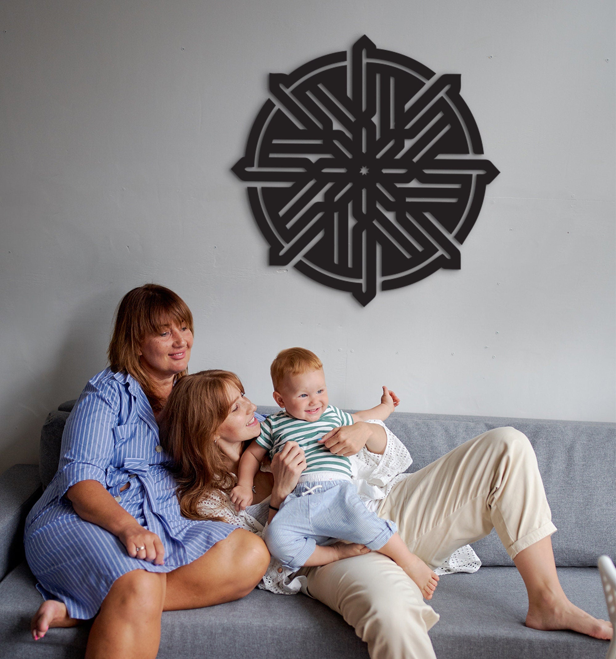 Kufic Wall Art: Laser Cut Islamic Calligraphy, 3D Shadow Decor