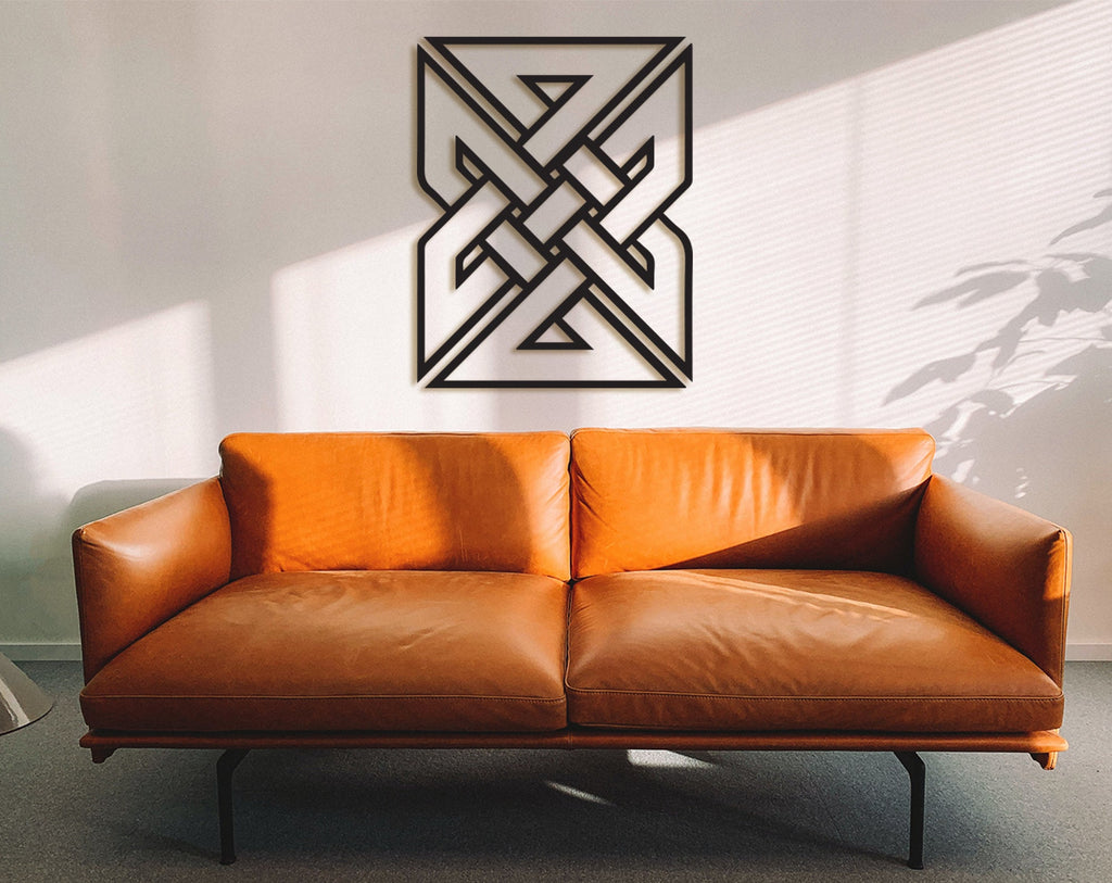 Celtic Knot Wood Wall Art: Scandinavian Decor, Laser Cut