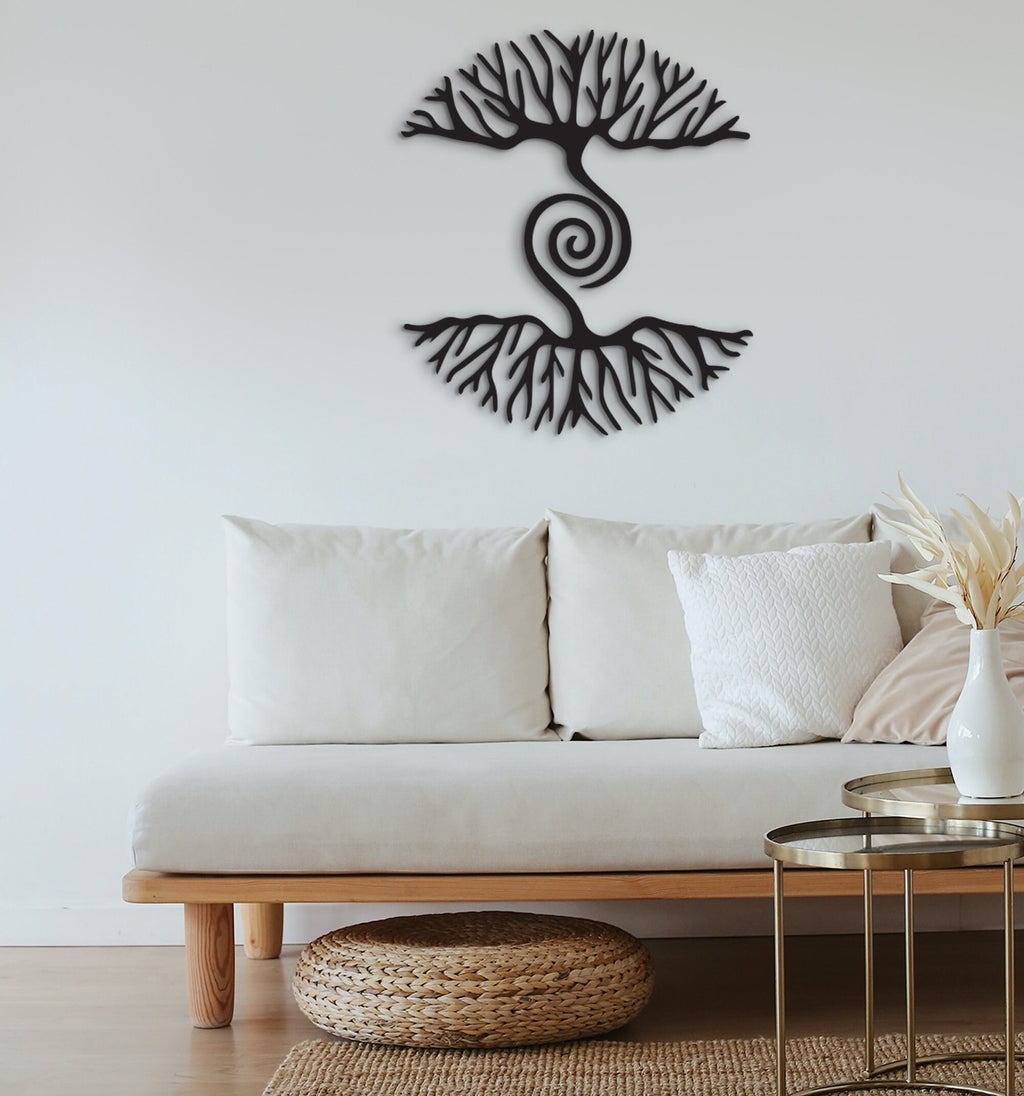 As Above So Below Tree: Celtic Wood Wall Art Decor