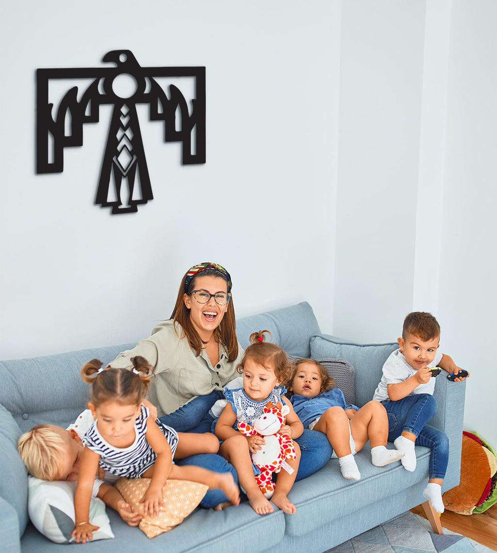 Thunderbird Wood Wall Decor: Native American Southwestern Symbol