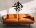 Nautical Compass Wood Wall Art: 3D Shadow Effect Decor