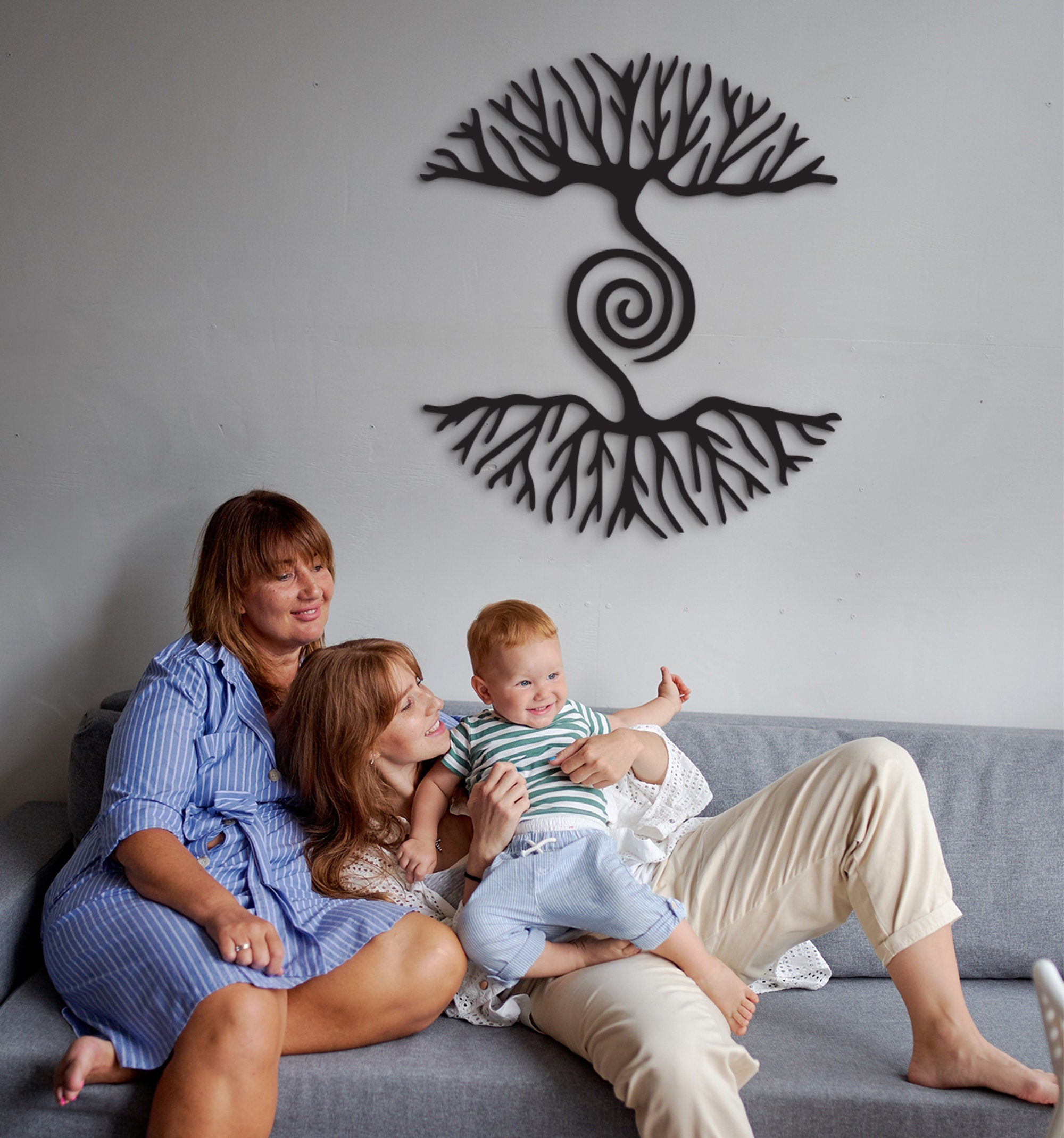As Above So Below Tree: Celtic Wood Wall Art Decor