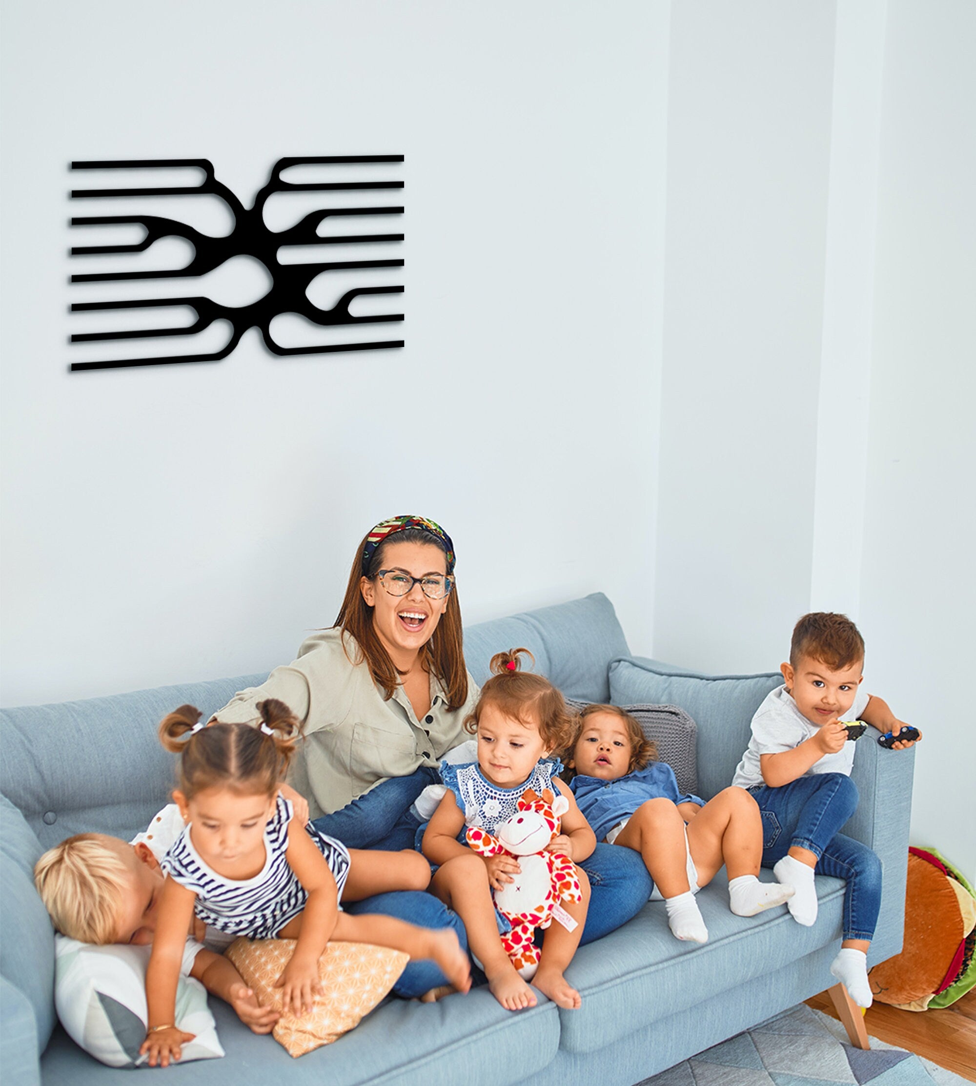 Geometric Wood Wall Art: Modern Abstract Wood Panel Decor