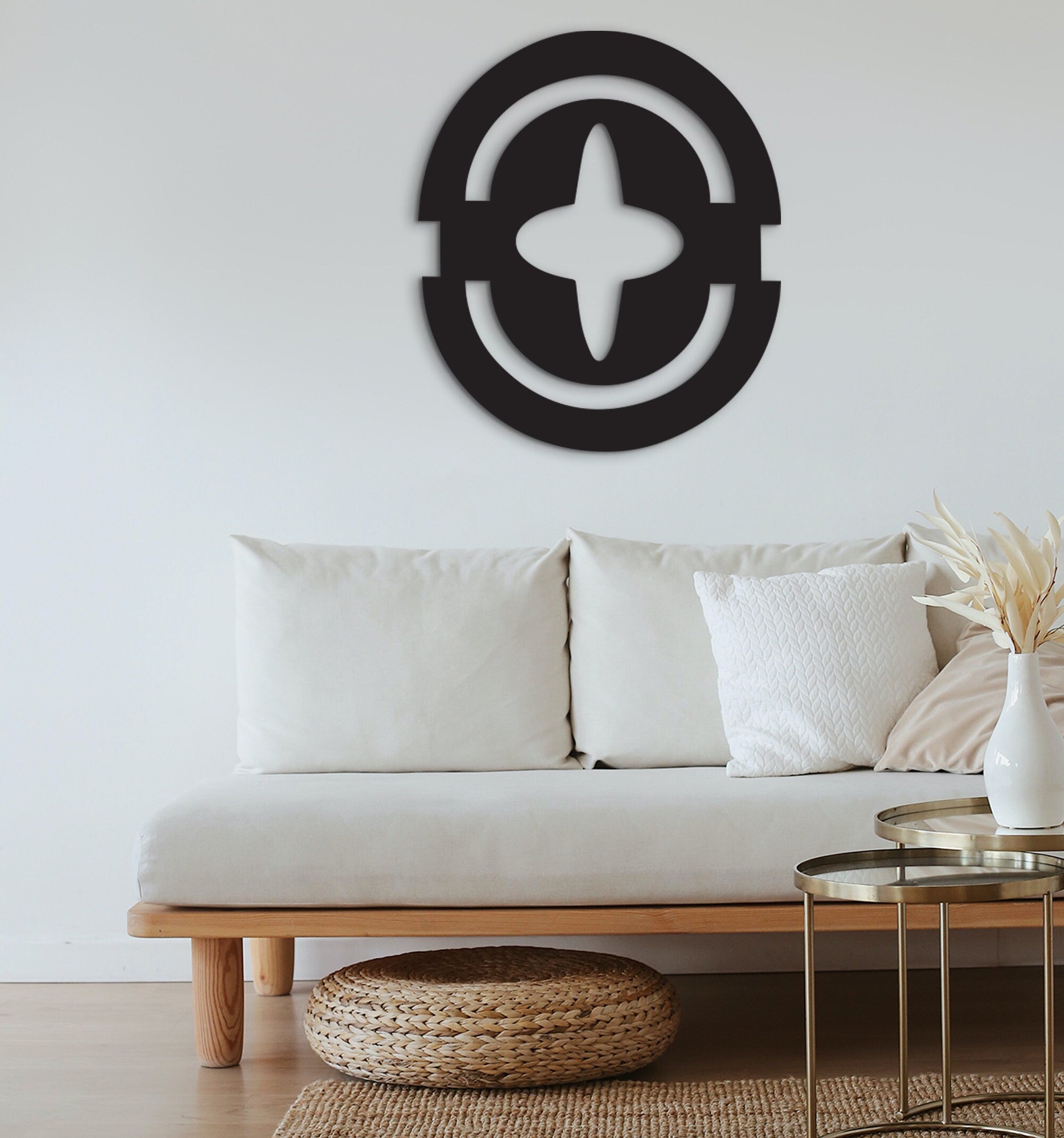 African Krado Adinkra Symbol: Wood Wall Art Decor