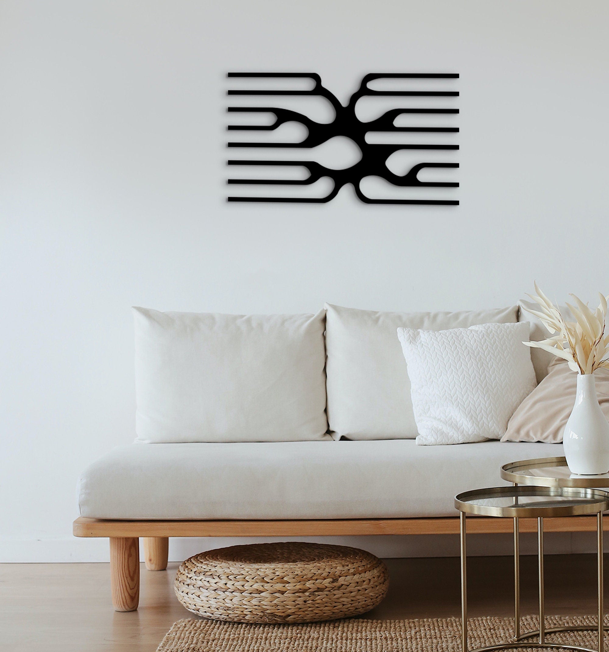 Geometric Wood Wall Art: Modern Abstract Wood Panel Decor
