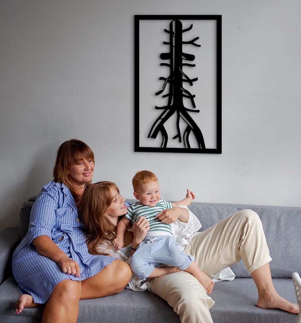 Aorta Vascular Surgeon Gift: 3D Wood Anatomy Wall Art