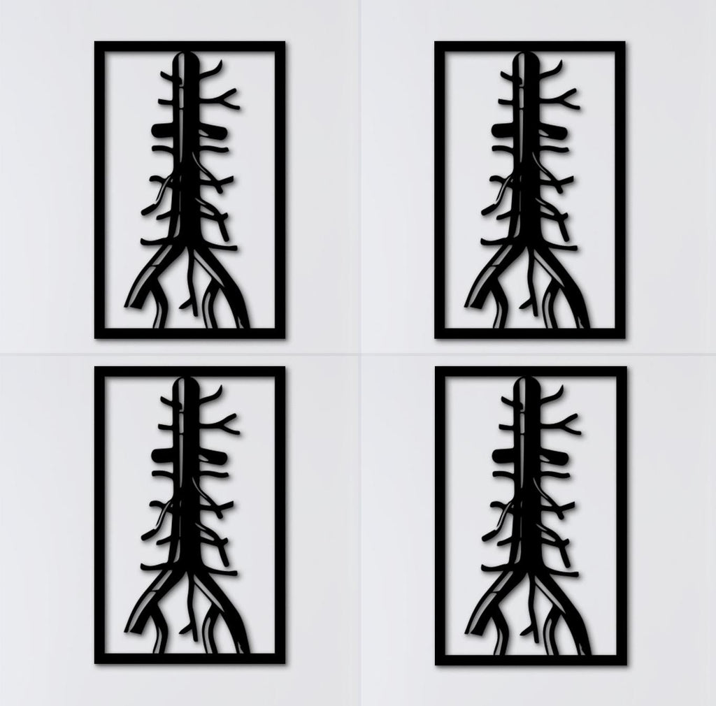 Aorta Vascular Surgeon Gift: 3D Wood Anatomy Wall Art