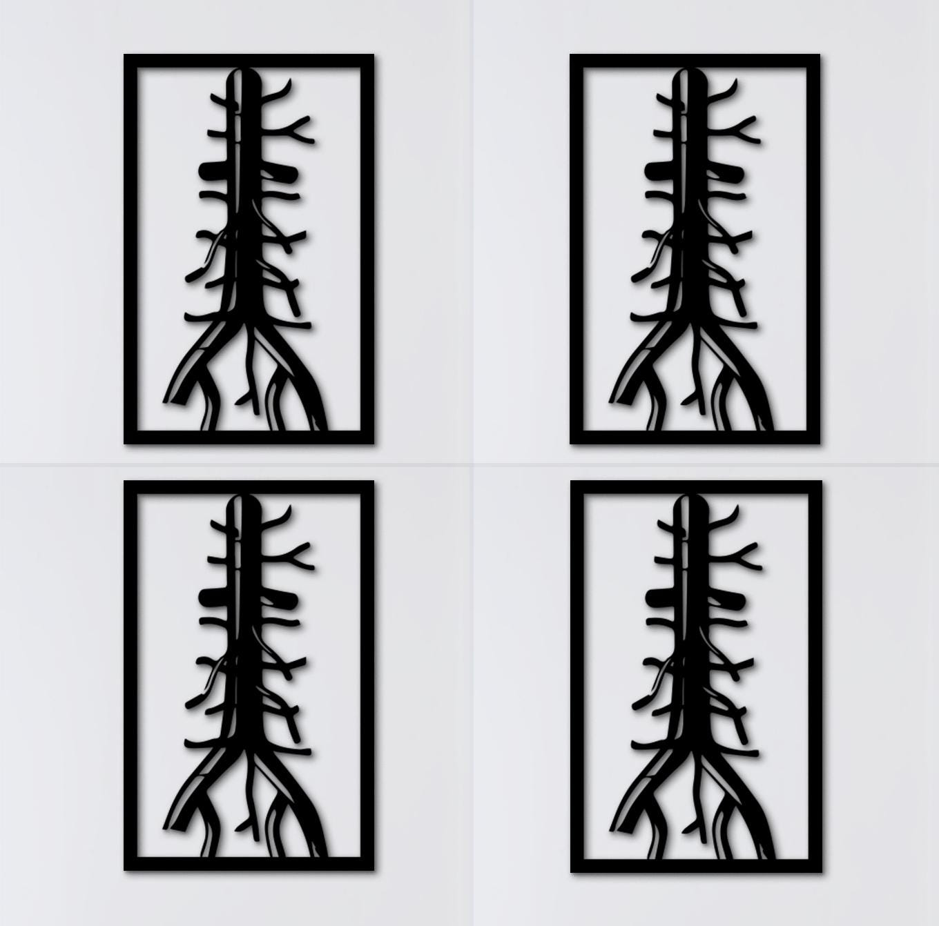 Aorta Vascular Surgeon Gift: 3D Wood Anatomy Wall Art