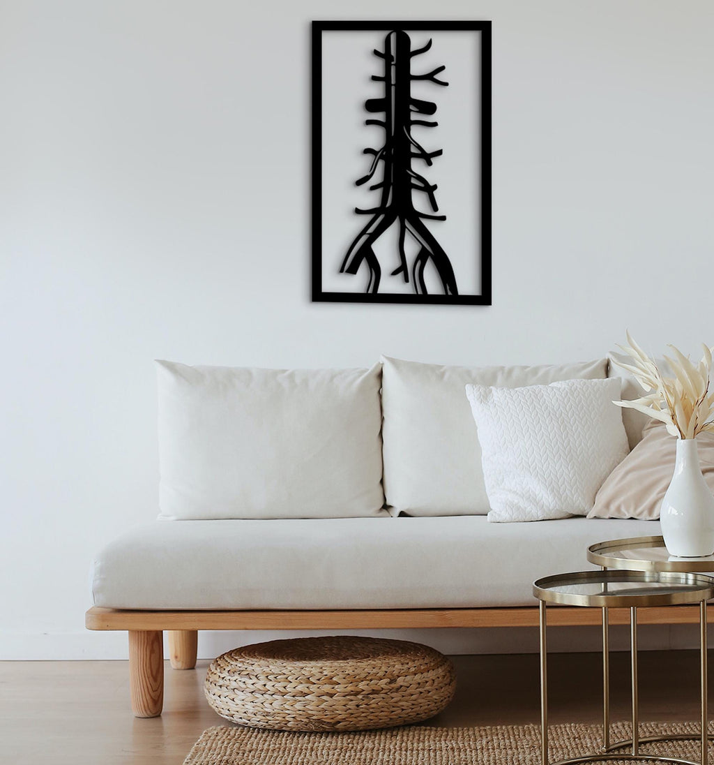 Aorta Vascular Surgeon Gift: 3D Wood Anatomy Wall Art