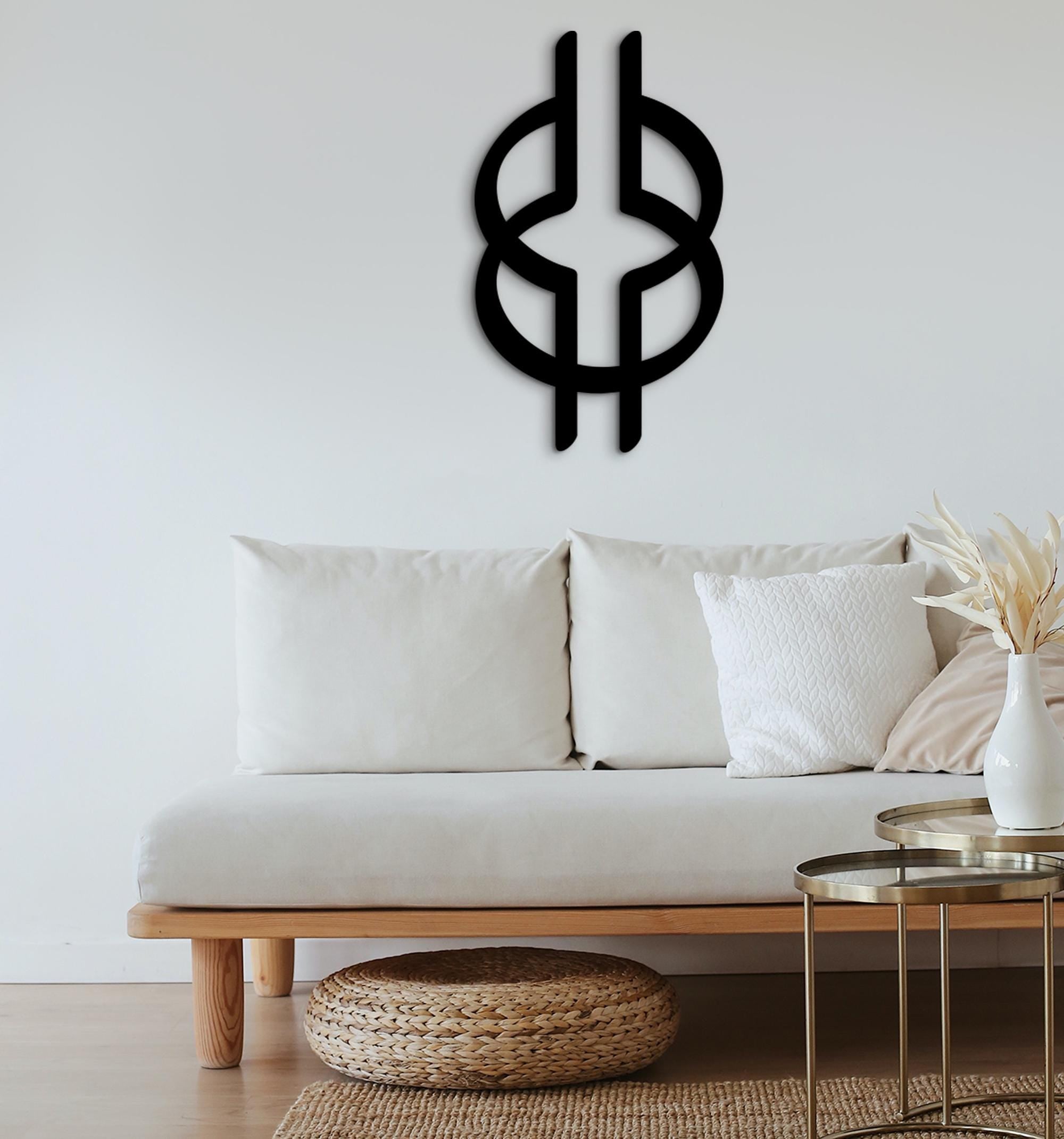 Nyansapo Symbol Wood Wall Art: African Wisdom Decor