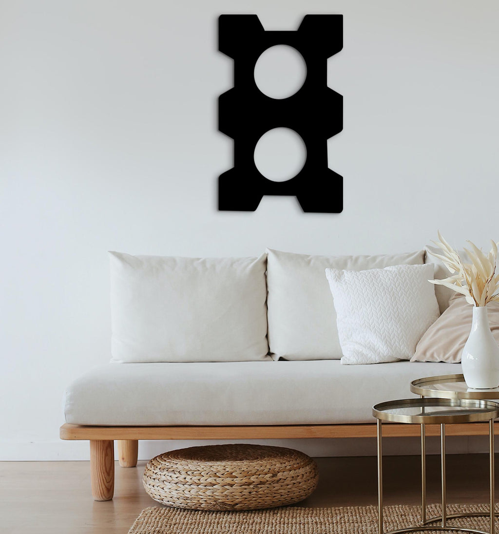 Adinkra Obaa Ne Oman Wood Art: African Wall Decor