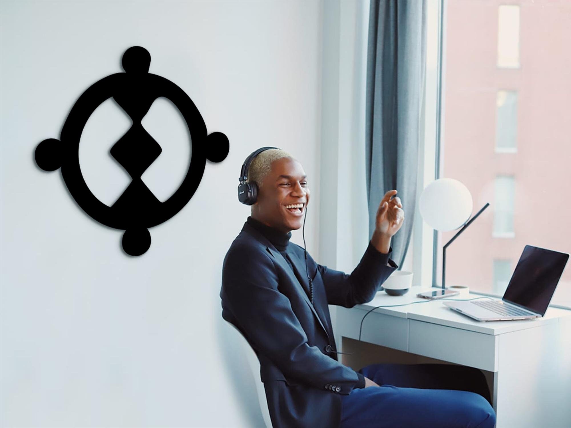 Faith Adinkra Symbol: Modern Wood African Wall Decor