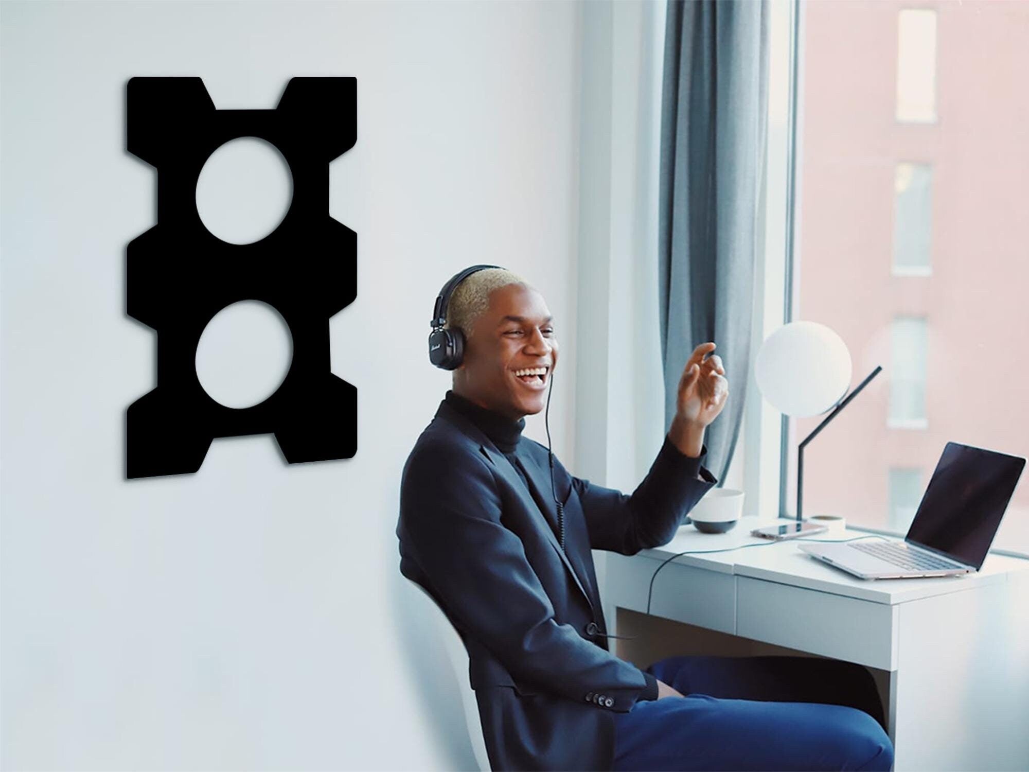 Adinkra Obaa Ne Oman Wood Art: African Wall Decor