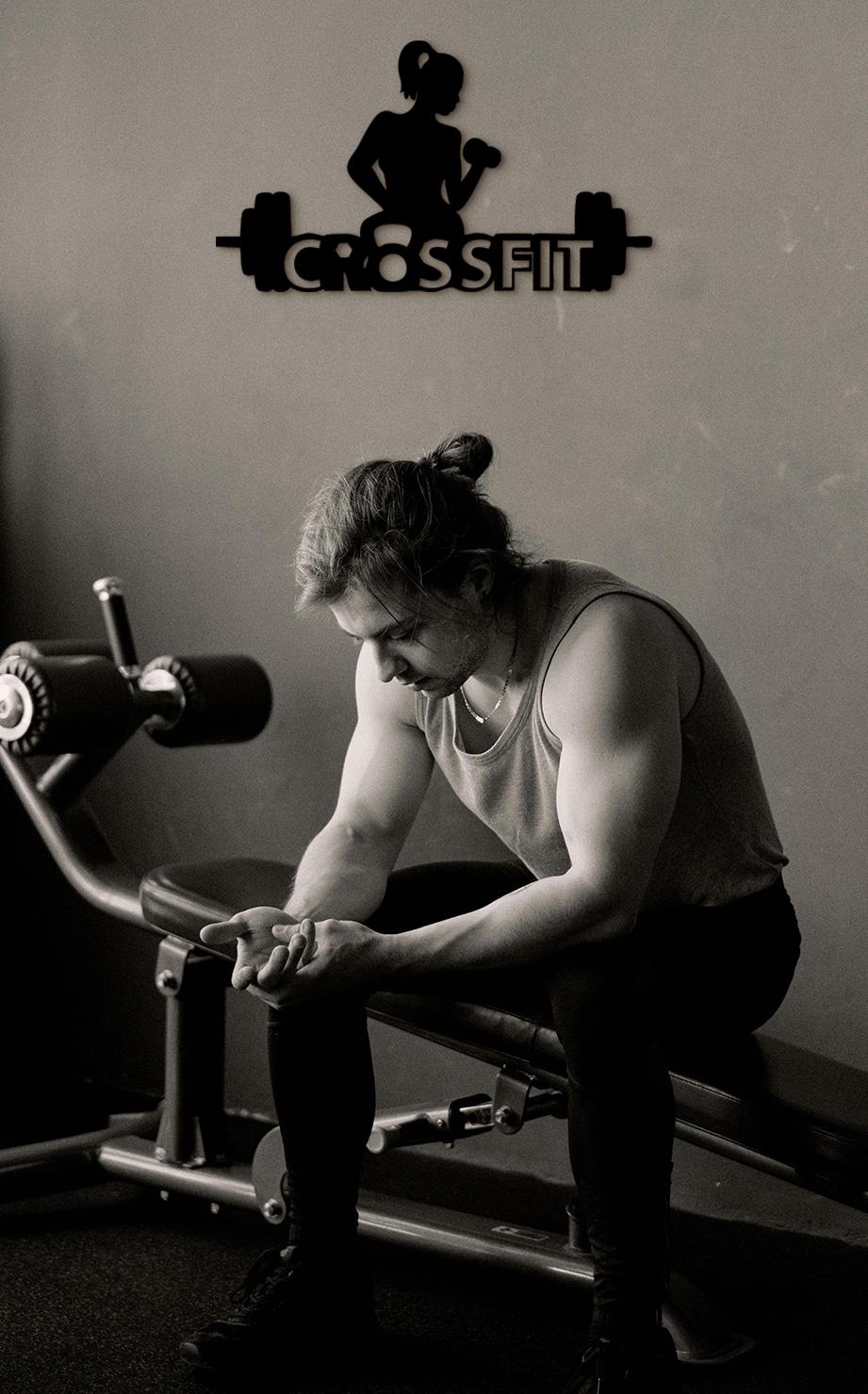 Crossfit Women Wood Sign: Gym Wall Art Decor