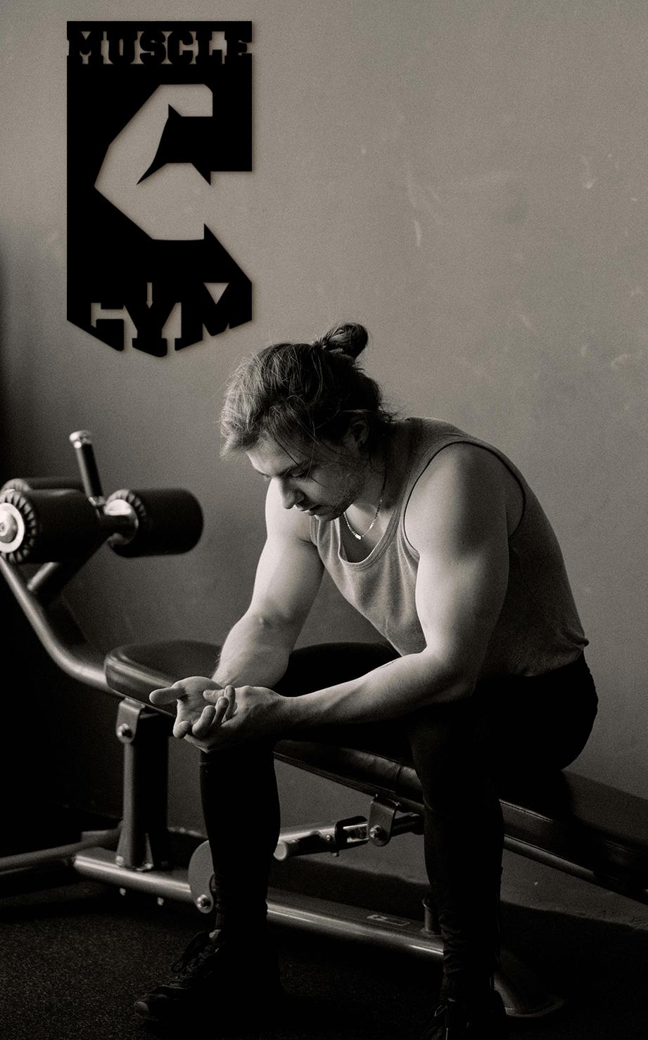 Personalized Gym Wall Decor: Muscle Sign, Powerlifting Gift