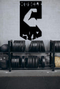 Personalized Gym Wall Decor: Muscle Sign, Powerlifting Gift