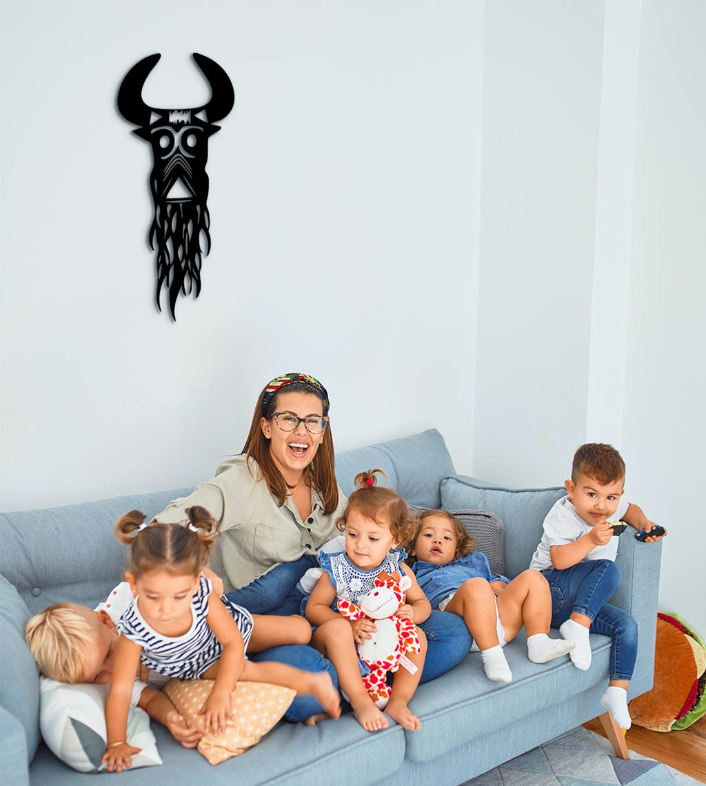 Handcrafted African Mask: Tribal Wooden Wall Decor