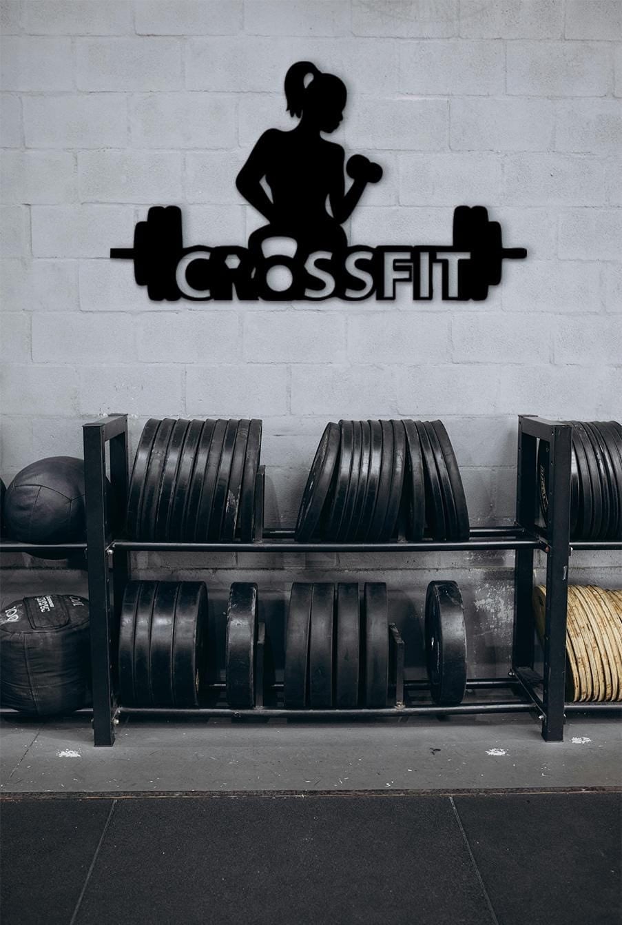 Crossfit Women Wood Sign: Gym Wall Art Decor