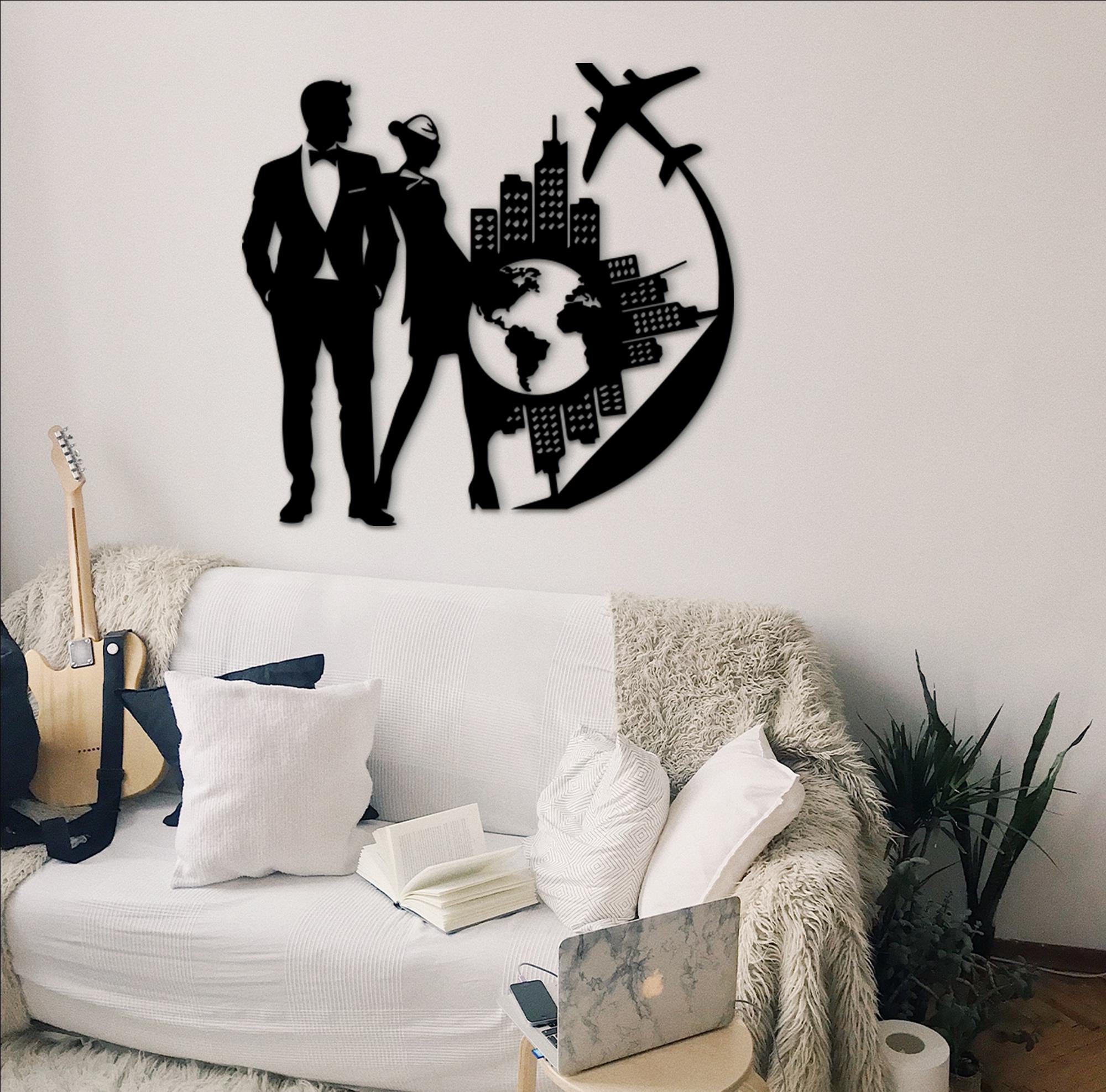 Traveling Couple, romantic decor, gift for adventurers, travel lovers, passionate explorers, unforgettable memories, wanderlust