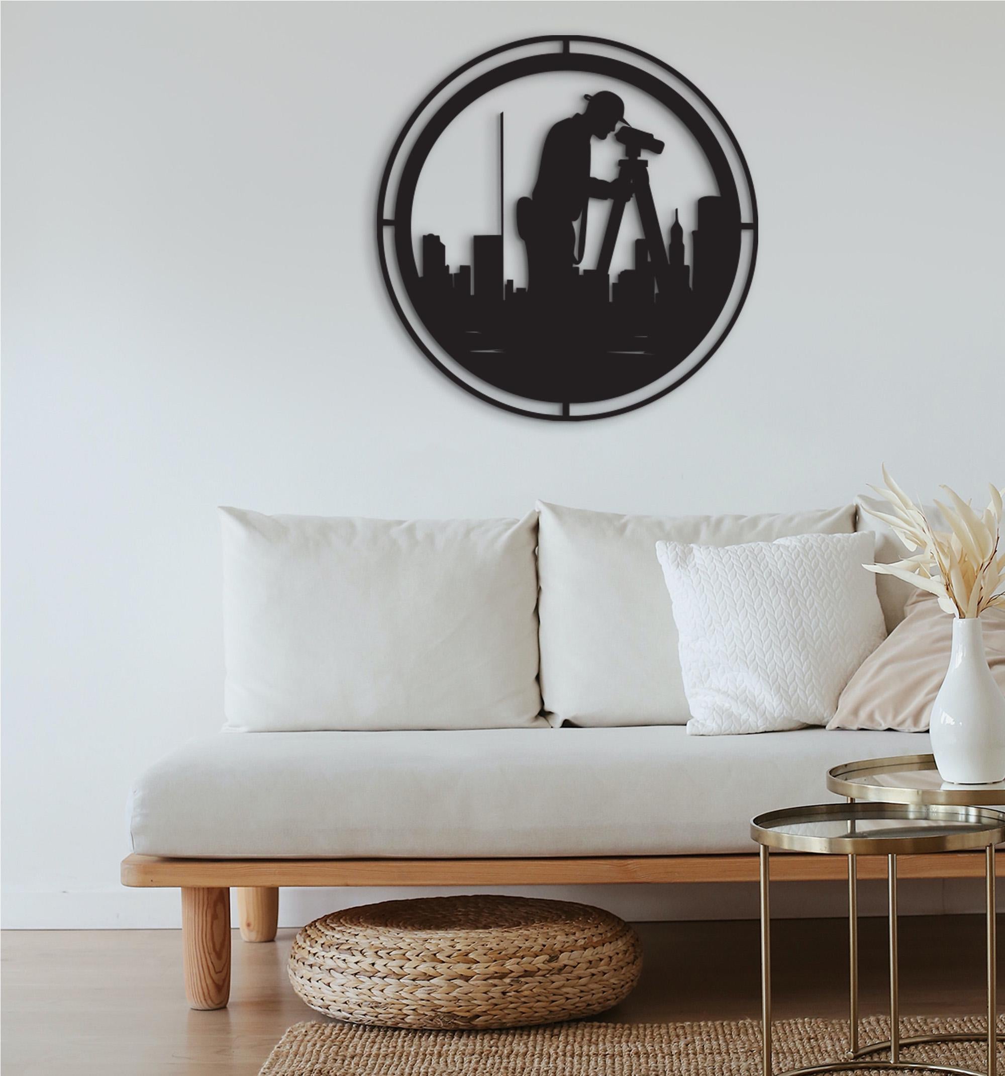 Architect Wood Wall Art: 3D Shadow Effect, Laser Cut Sign