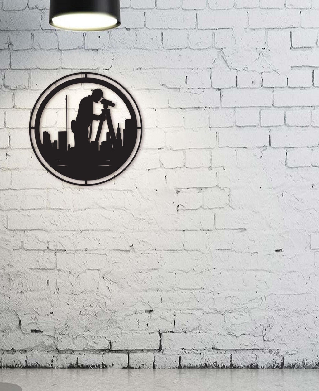 Architect Wood Wall Art: 3D Shadow Effect, Laser Cut Sign