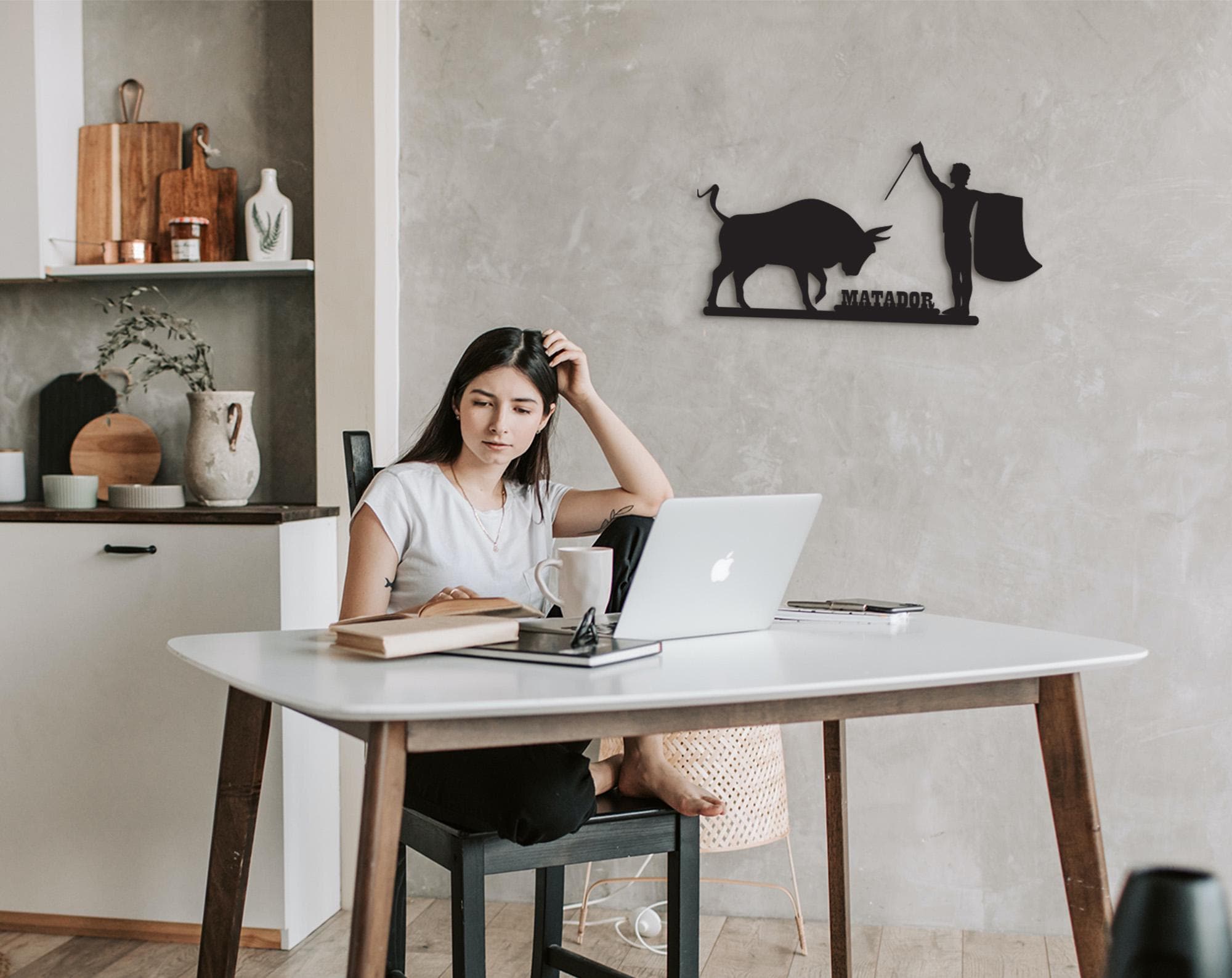 Handmade Matador Wood Wall Art: Spanish Bullfight Decor