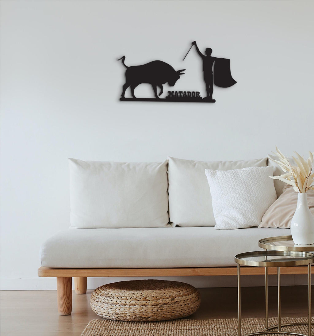 Handmade Matador Wood Wall Art: Spanish Bullfight Decor