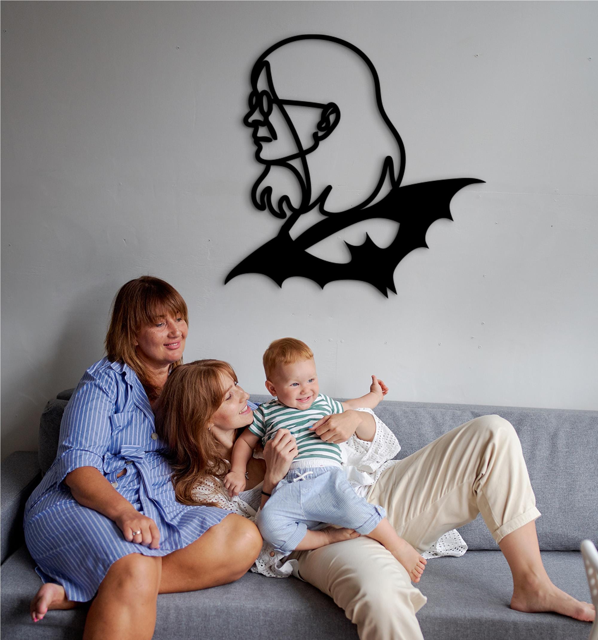 Prince of Darkness Wood Wall Art: Heavy Metal Decor