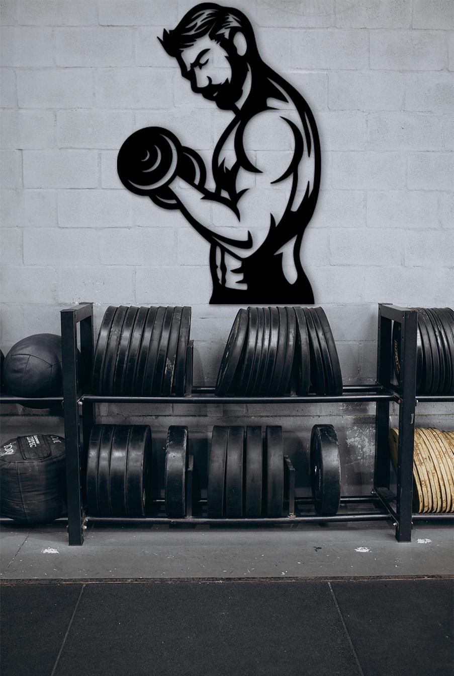 Gym Wood Wall Art, Fitness Motivation Decor