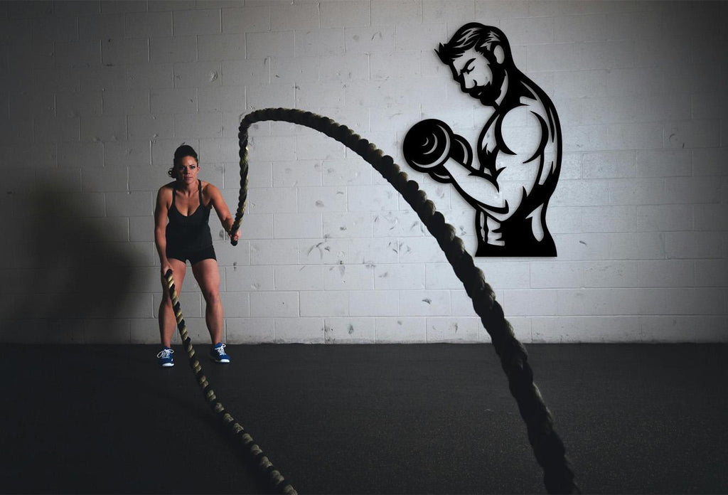 Gym Wood Wall Art, Fitness Motivation Decor