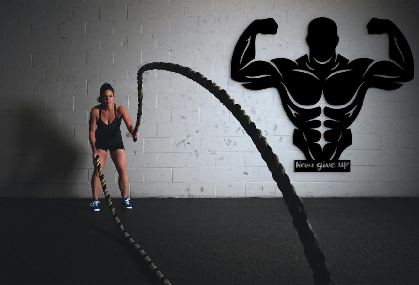 Personalized Gym Wood Wall Art, Fitness Decor