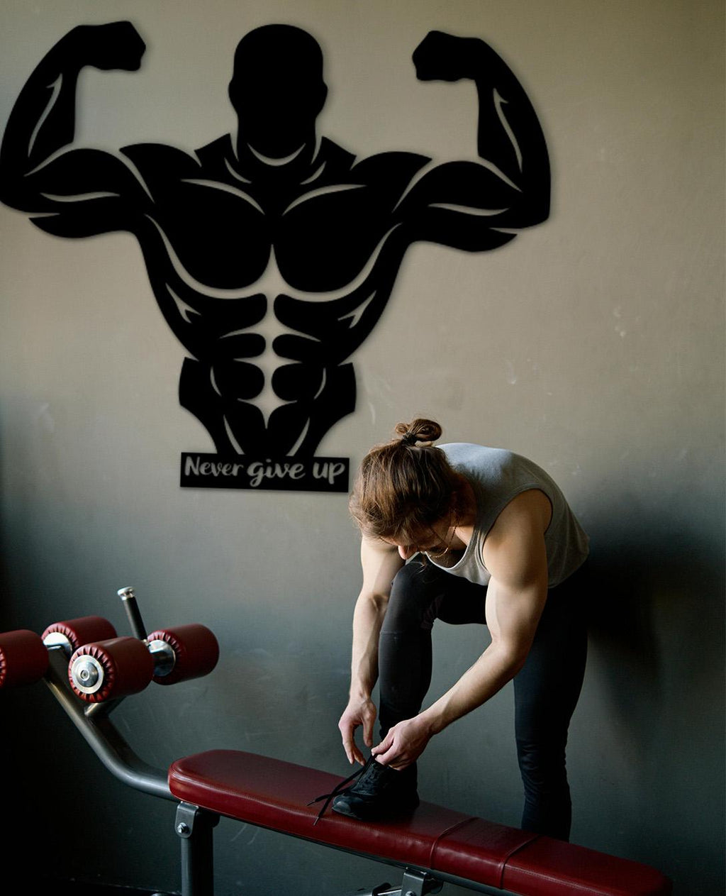 Personalized Gym Wood Wall Art, Fitness Decor