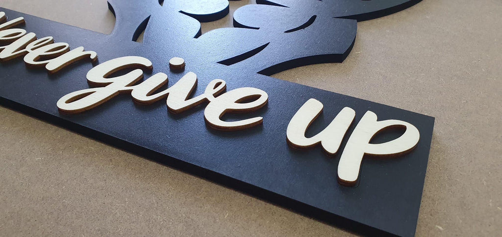 Personalized Gym Wood Wall Art, Fitness Decor