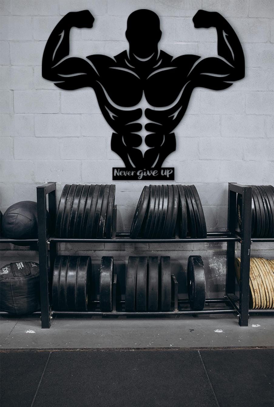 Personalized Gym Wood Wall Art, Fitness Decor