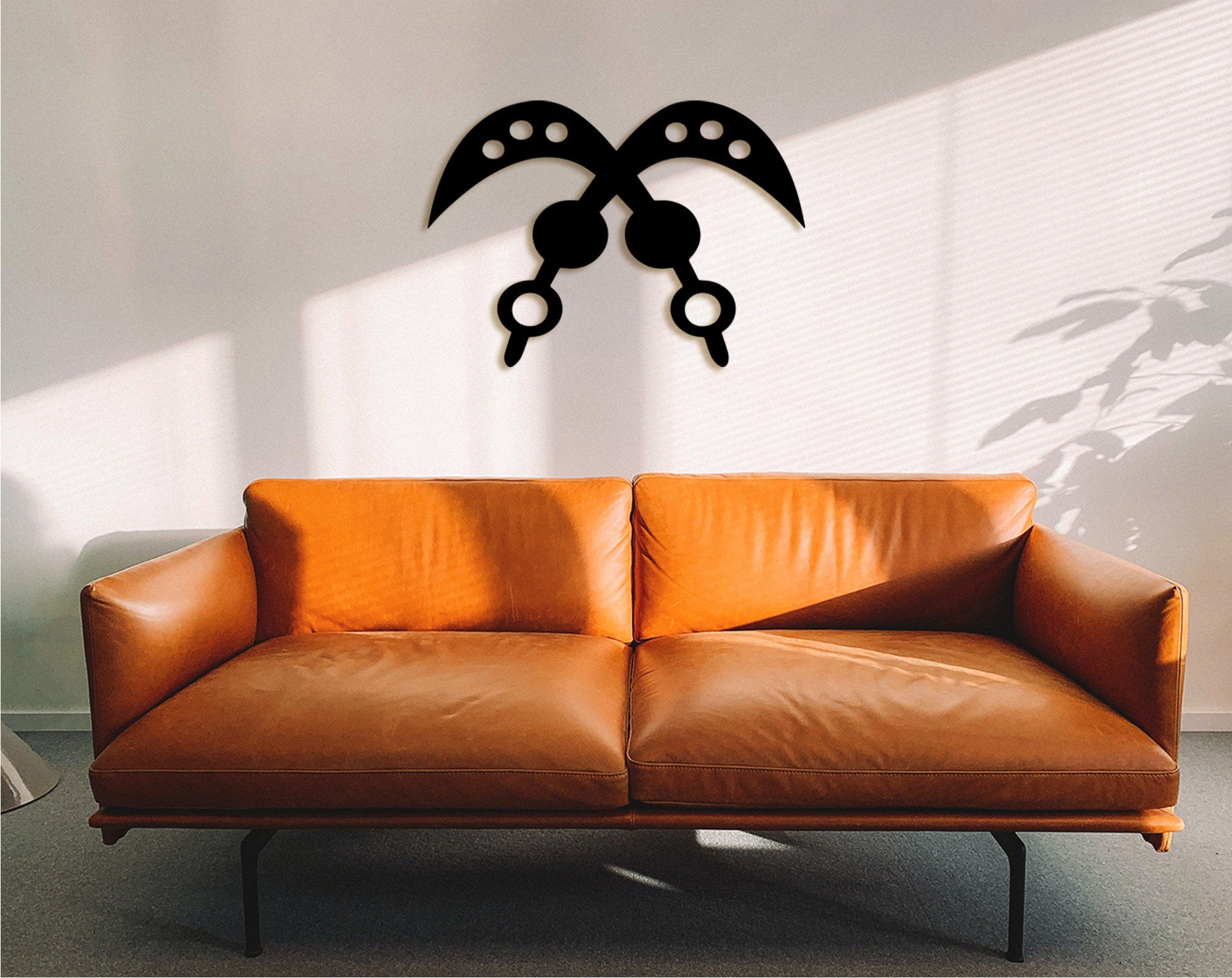 AKOFENA Wood Wall Decor: Adinkra African Symbol