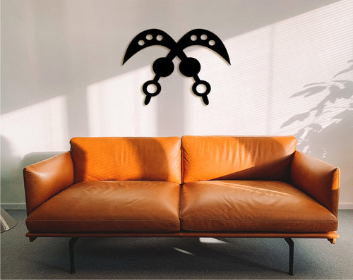 AKOFENA Wood Wall Decor: Adinkra African Symbol