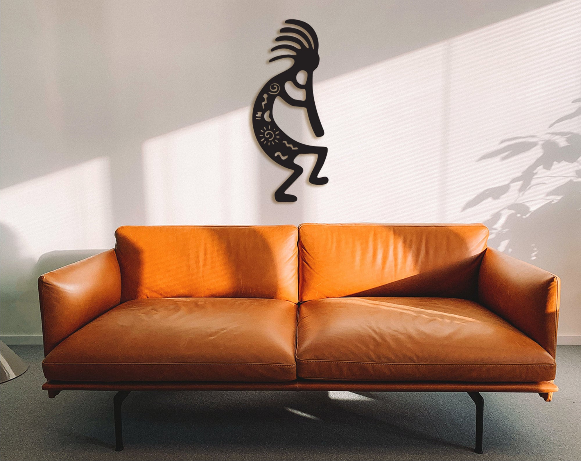 Kokopelli Wood Wall Decor: Pagan Fertility Symbol Art
