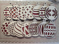 Set Christmas Ball Wooden Ball Ornament: Handmade Holiday Wall Decor