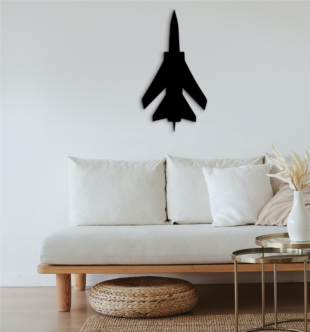 Jet Fighter Plane Wood Wall Art, Pilot Gift, Aviation Decor