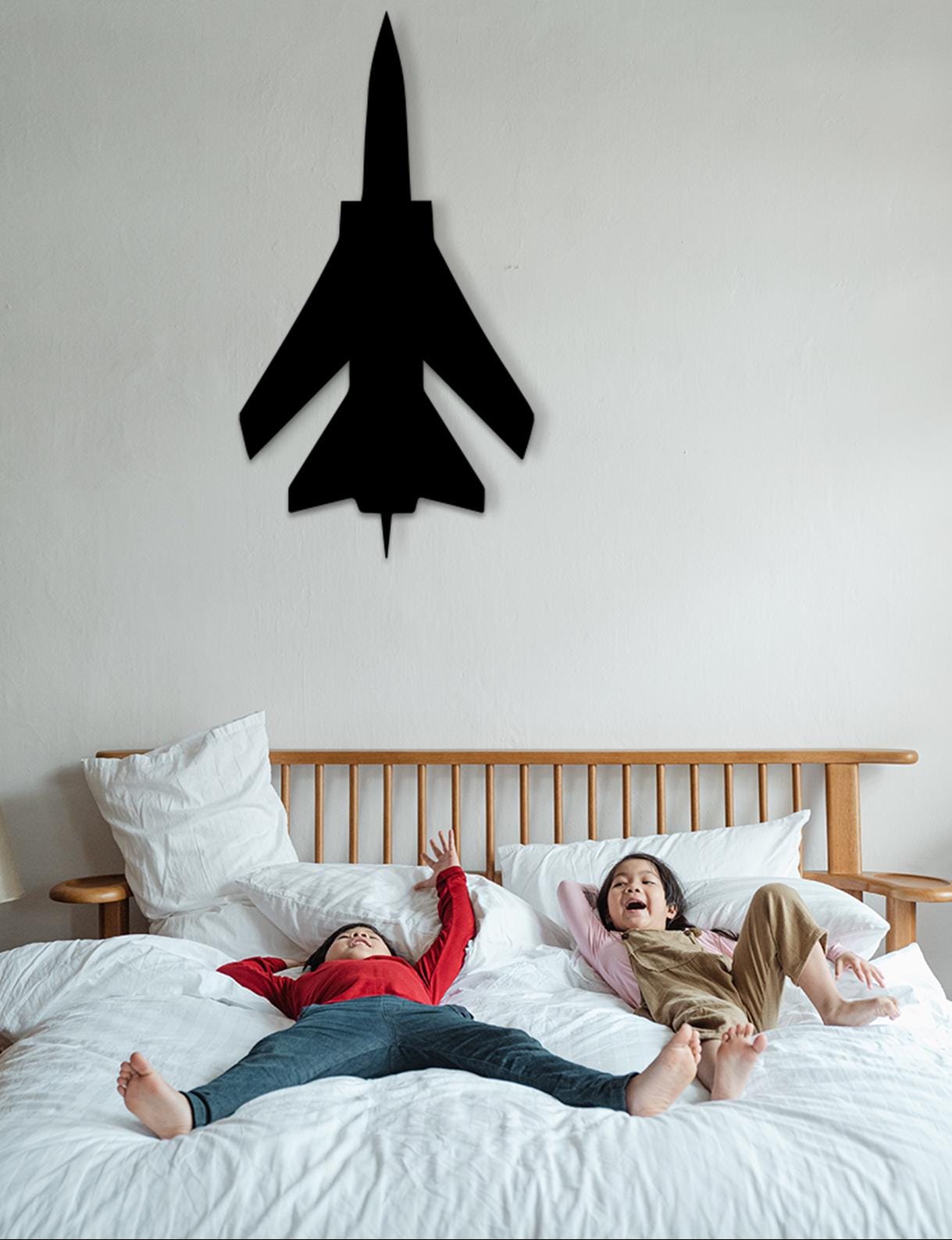 Jet Fighter Plane Wood Wall Art, Pilot Gift, Aviation Decor