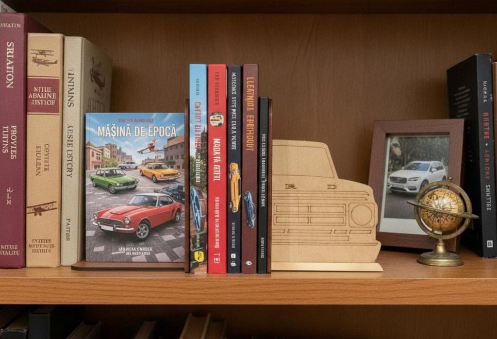 Ford F100 Wood Bookends: Laser Cut Birch Plywood